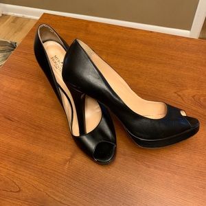 Sexy peep toe Mercanti Fiorentini stilettos, size 8.5.
